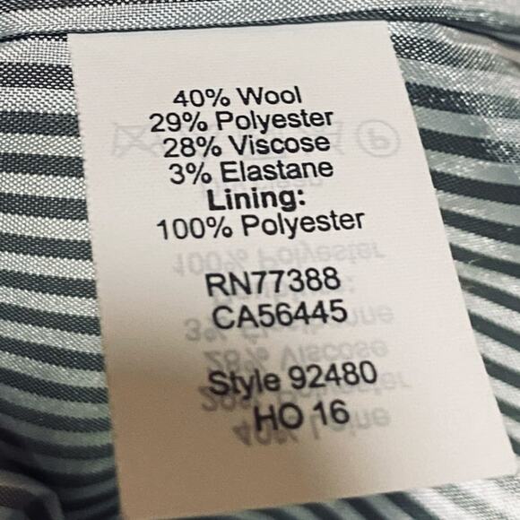 J Crew Schoolboy Blazer Jacket Wool Blend Gold Crest Buttons Black Womens 8 - Picture 10 of 11